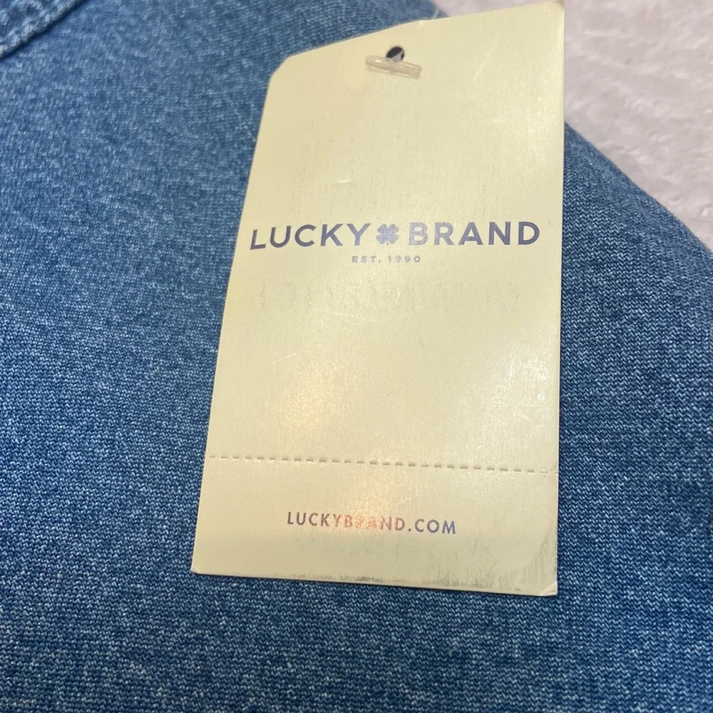 NWT Lucky Brand Size M 8-10 Jean Jumper Dress - Picture 2 of 9